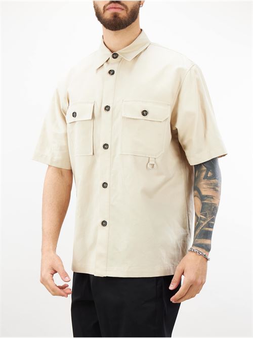 Linen and cotton blend relaxed fit overshirt Paolo Pecora PAOLO PECORA |  | G08100631420